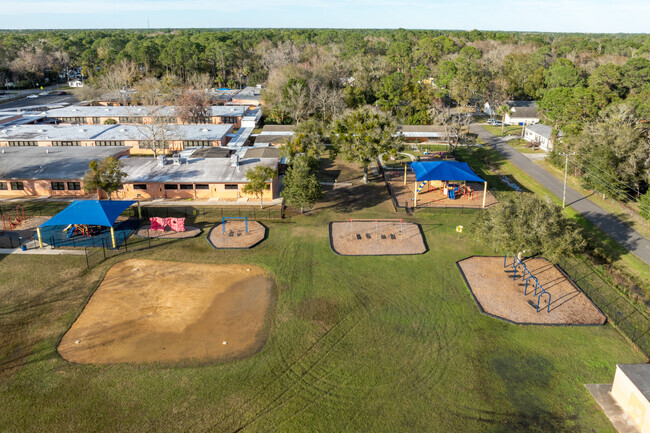 James A Webster Elementary School offers students plenty of choices at recess.