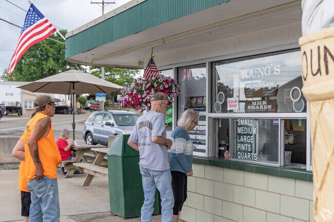 Residents of Economy visit Young's Custard Stand for a sweat treat to beat the heat.