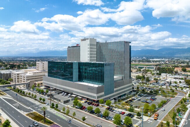 Beautiful architectural building of Loma Linda University Medical Center.