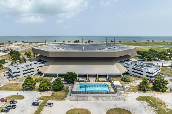 Lakefront Arena located north of Milneburg is a great spot to catch a concert or sporting event.