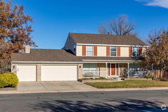 Colonial revival style homes are prevalent in the Columbine Knolls South II neighborhood.