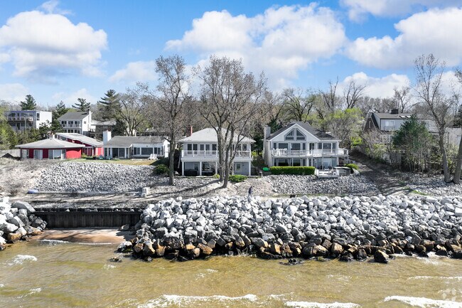 Waterfront homes in Ogden Dunes can see home prices near 1 million.