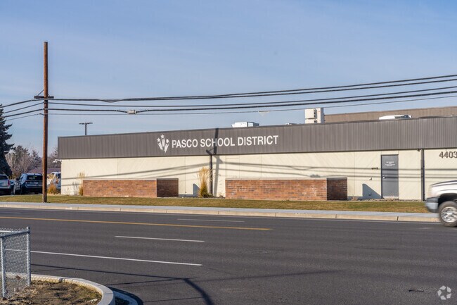 The Pasco School District building is a short drive from downtown Pasco.