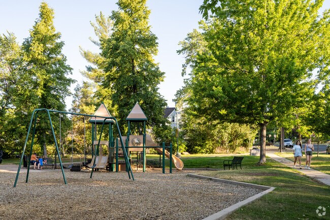 Beach Park is a peaceful playground where kids can play and adults can enjoy the serenity.
