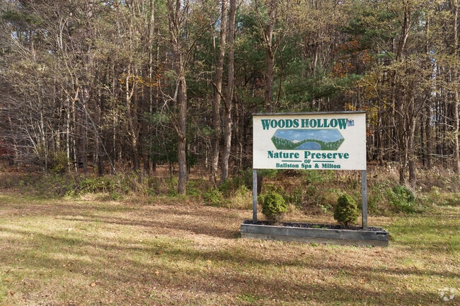 Woods Hollow Nature Preserve is a large protected forest within Milton, NY.