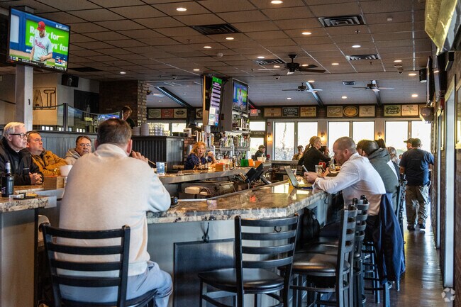 Always a nice crowd at Maggie's Waterfront Cafe in Torresdale.