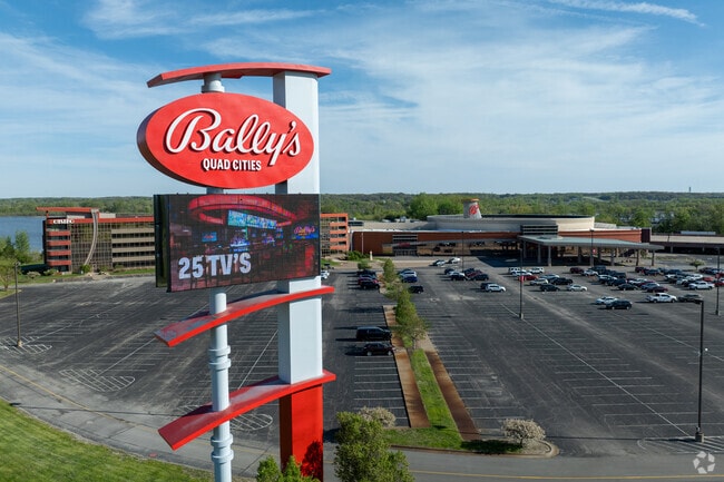 Southwest Rock Island is home to the Bally's Quad Cities Casino.