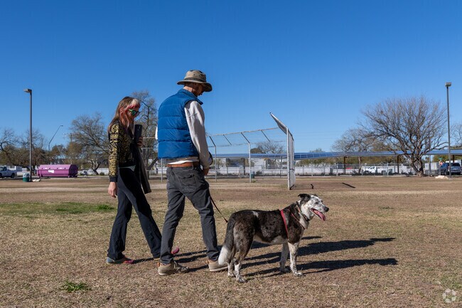 Dog walkers love McCormick Park's 14 acres.