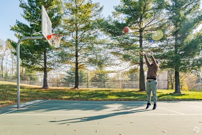 Many Walton residents shoot hoops in Walton Community Park.