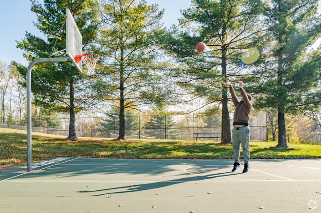 Many Walton residents shoot hoops in Walton Community Park.