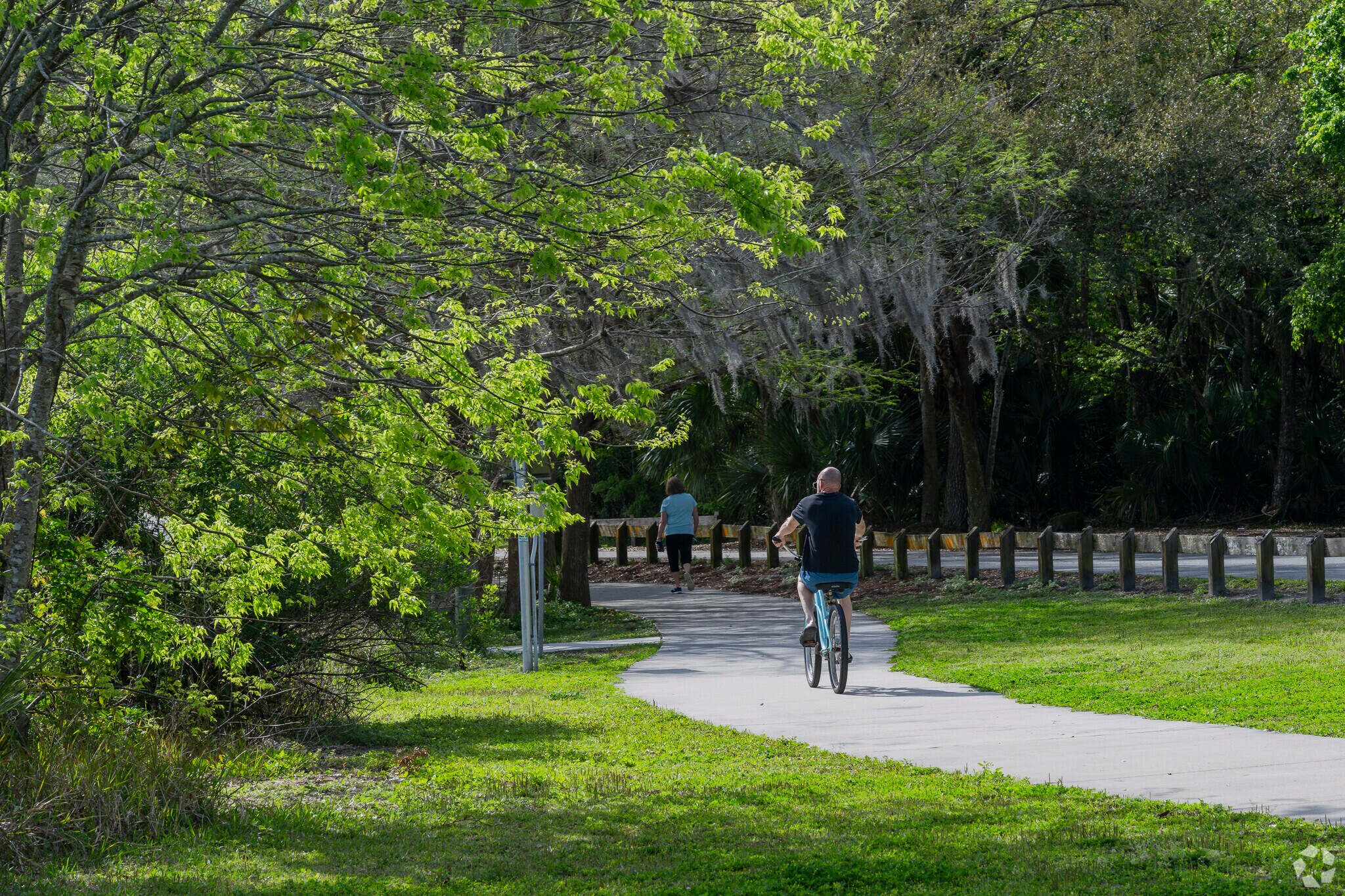 Residents can walk, jog or ride on the many sidewalks in Tuscany Woods.