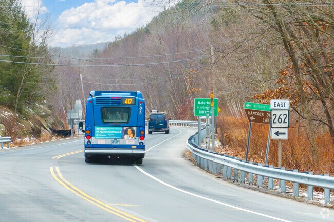 Public bus routes provide transportation access throughout Waterville.