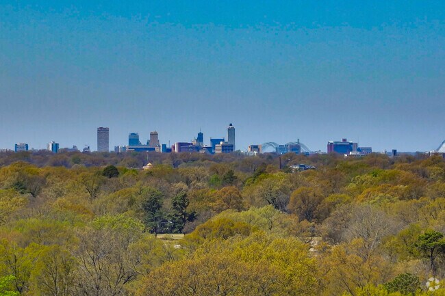 Chickasaw Gardens is located almost directly in the center of the I-40 loop.
