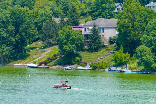 Residents of Hidden Valley have the luxury of taking their boat out for the day.