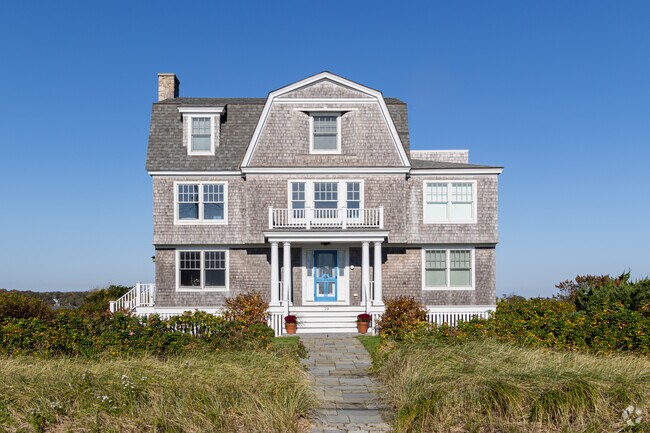 This stately home sits prominently on Mile Stretch Road in Fortunes Rocks.