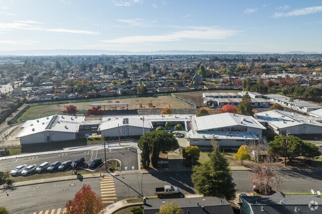 Treeview Elementary in Hayward has a large campus surrounded by a nice neighborhood in the hills