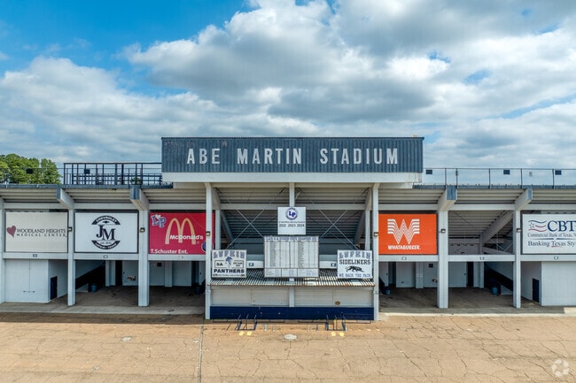 Abe Martin Stadium at Lufkin High School is the heart of Panther game nights.