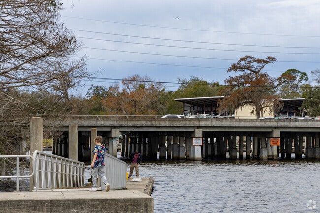 Locals fish at Goodby's Creek Boat Ramp in Monclair.