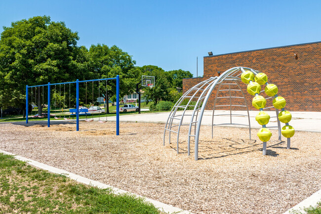 Modern and accessible playground equipment makes for fun recess time.