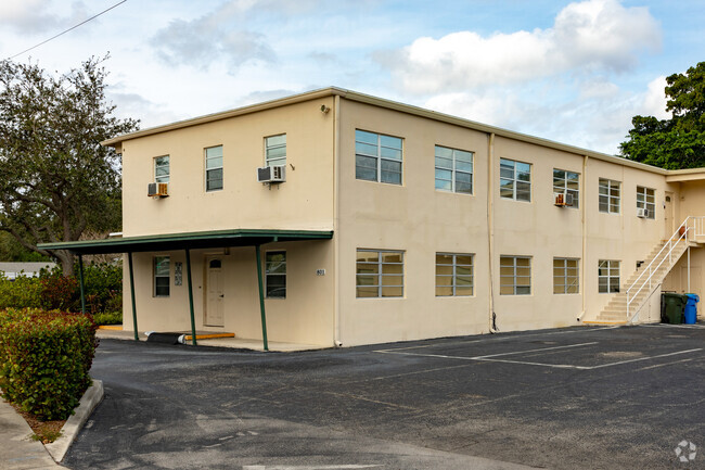 The side entrance to Lighthouse Christian Academy in Ft Lauderdale, FL.