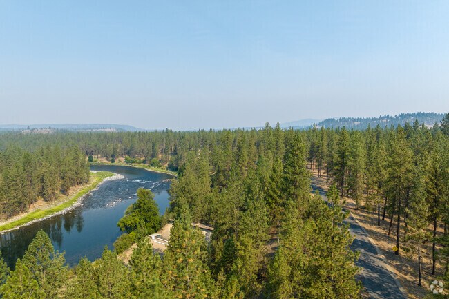 The Spokane River flows close to Northwest Spokane.