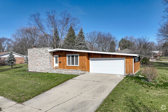 Midcentury homes are common south of the university in DeKalb.