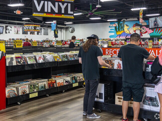 Zia Records is a great place to exchange and discover music, books, and merch in Grandview.