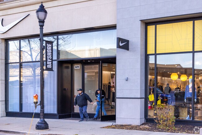 The Nike store at Bayshore Mall provides athletic gear close to Parkway.