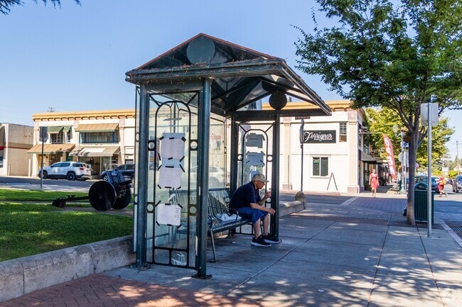 The North Shore Bus station helps make commuting through Nice easy.