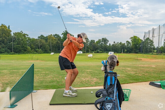 Oakdale golfers can enjoy the Par 72 Golfing Range, a self-serve driving range.