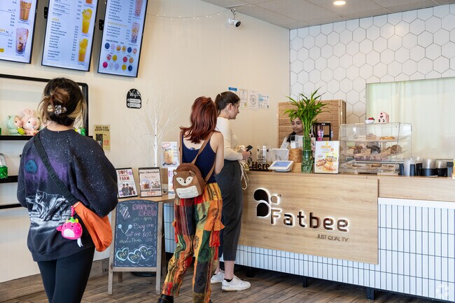 Join friends at Fat Bee Cafe where you can order your favorite bubble tea.