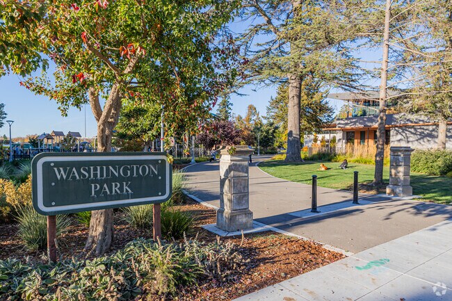 Washington Park is the central gathering area for the community.
