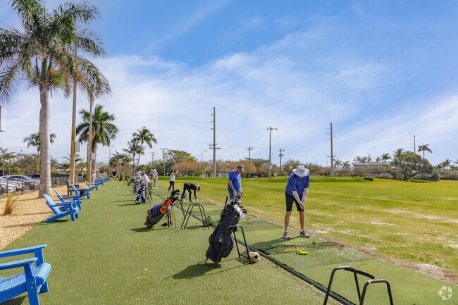 North Palm Beach residents can be found enjoying their mornings at the golf driving range.