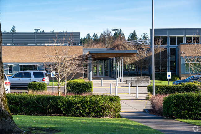 Student entryway for Helen Baller Elementary School.