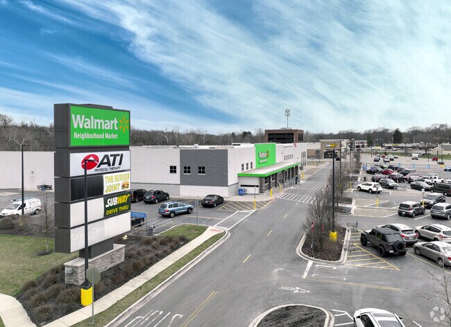 Errands are a breeze in at the Walmart Neighborhood Market, a few miles northeast of Devon.