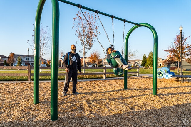 The playground at Horseshoe Park in South West Elk Grove is a popular destination for families with young children.