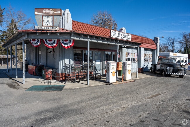 You can stop by Wally's Service Station to take a glimpse into the past in Mount Airy.