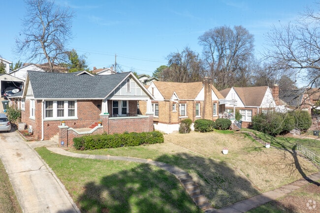 Well-kept brick cottage-style homes are common in Belview Heights, Birmingham.