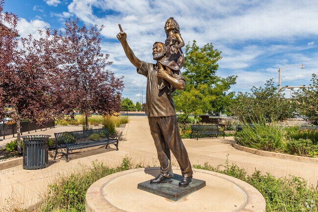 Local stature in Huntington Trails adds to the neighborhood charm.