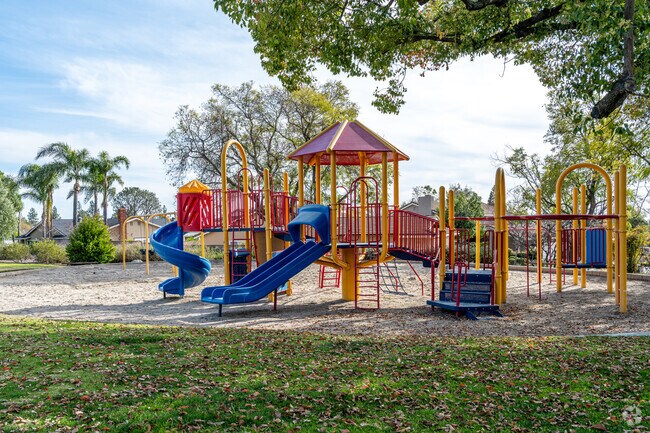 Enjoy family-friendly amenities and shaded play areas at North Claremont’s Jaeger Park.