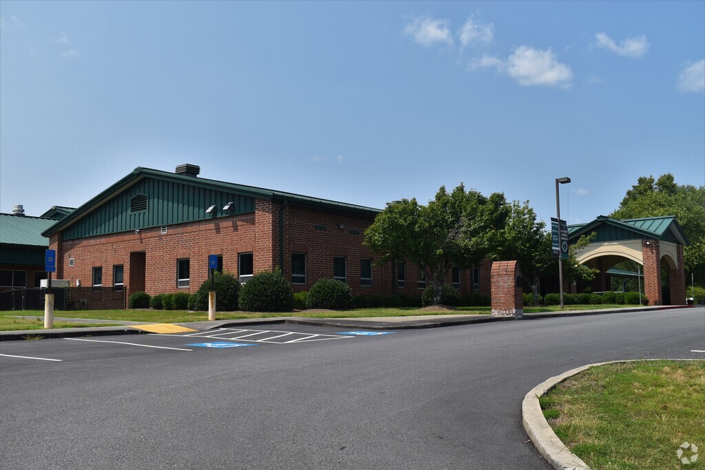 Side entrance to Vickery Creek Middle School in North Forsyth, Cumming GA