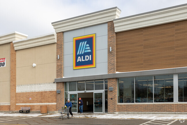 Aldi is a Mayfield favorite for grocery shopping on a budget.