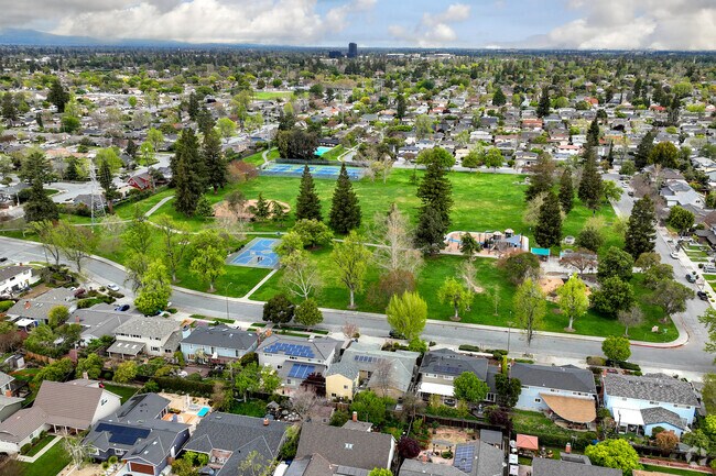 Doerr Park in Doerr-Steindorf contains tennis courts, a playground, and plenty of open space to play in.