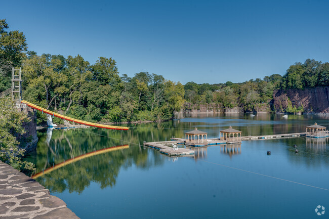 Brownstone Adventure Park in Portland is full of fun water themed activities like zip lining.