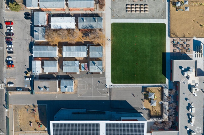 Birds eye view of Lavaland Elementary School.