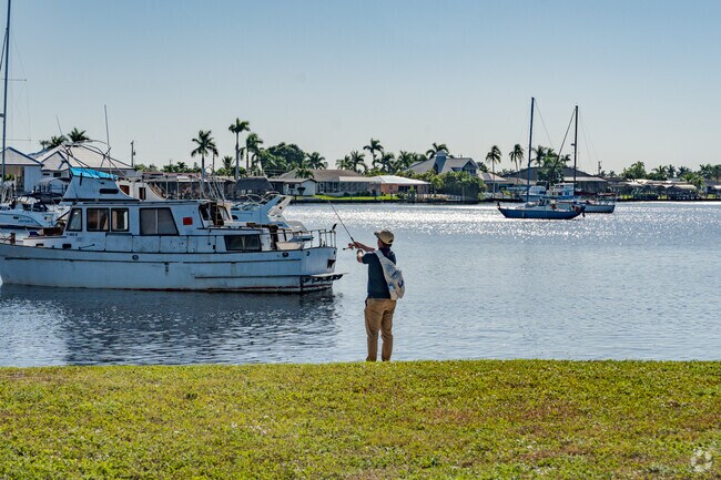 Many Bimini Basin residents head to Four Freedoms Park for some fishing.