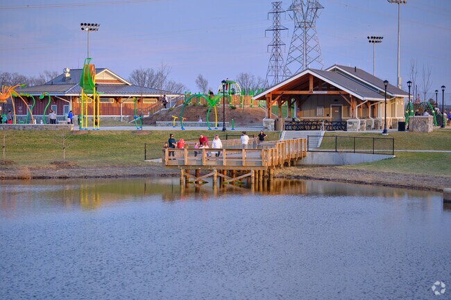 Hal and Berni Hanson Regional Park near Arcola has a pond and splash pad.