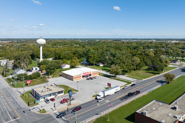 Ford Heights is heavily wooded with large trees providing shade on its streets and homes.
