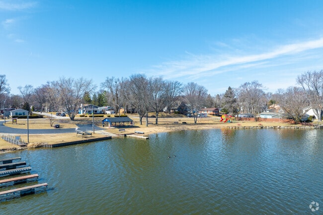 Sunrise Ridge Park features a playground, covered picnic area, and boat launch.