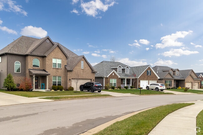 The Shetland neighborhood features family-sized, luxury homes with newer construction styles.